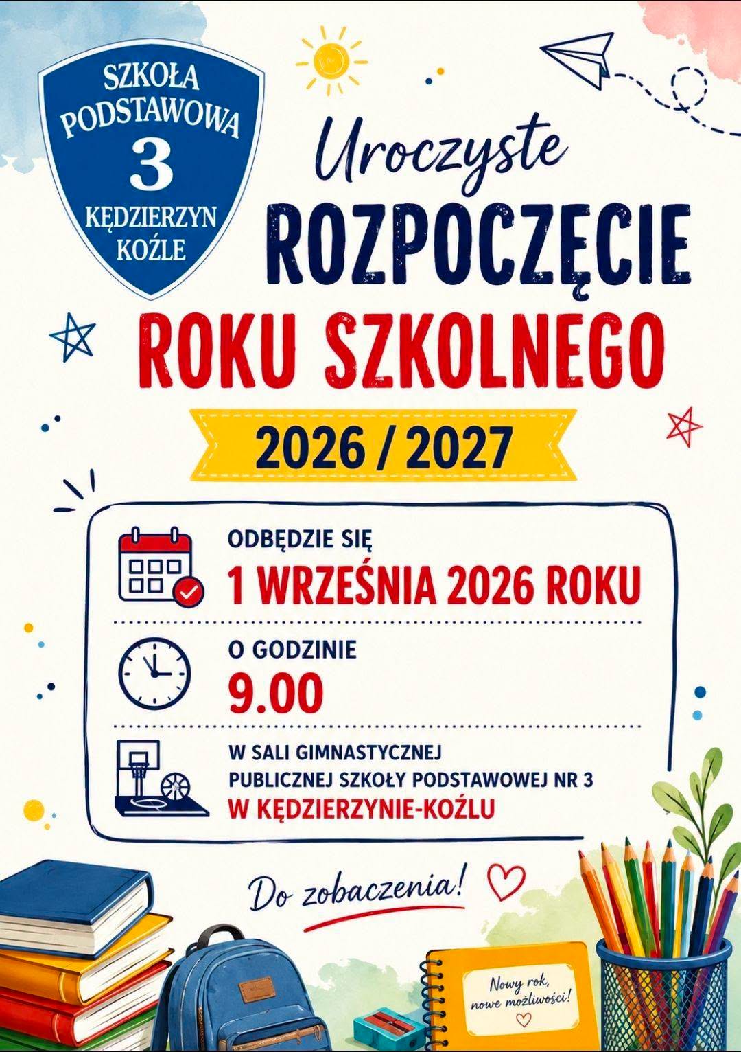 Rozpoczęcie roku szkolnego 2026/2027